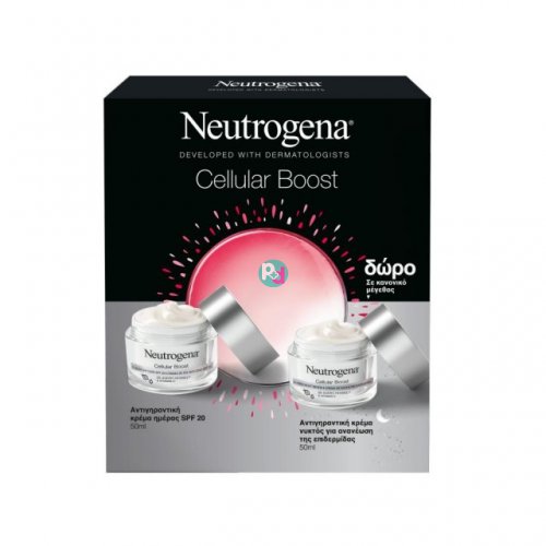 Neutrogena® PROMO Cellular Boost SPF20 Anti-Aging Day Cream 50ml - GIFT Cellular Boost De Aging Night Renew Anti-Aging Night Cream 50ml